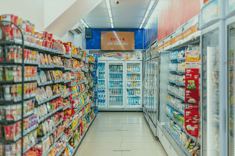 Local store interior